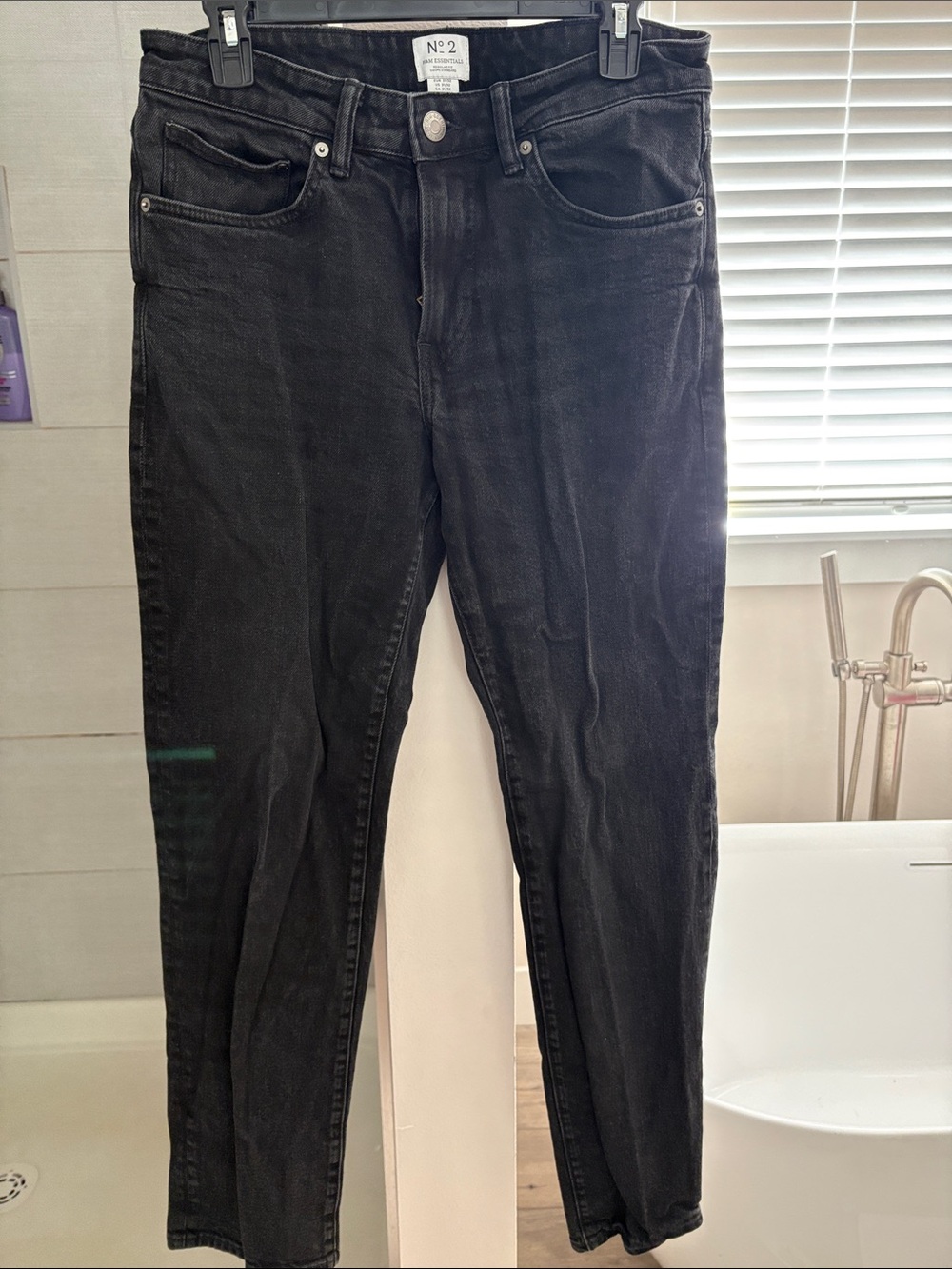 H&M Men’s Black Slim Straight Jeans